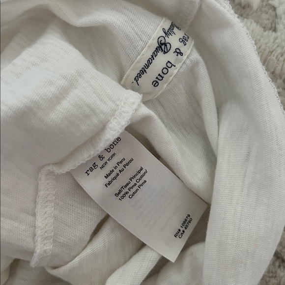 Rag & Bone Classic White cotton Tee - Picture 3 of 3
